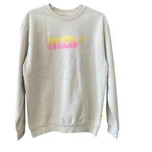 Maverick Clothing Logan Paul Mav V2 Crewneck Sweatshirt In Bone SZ Medium NWOT